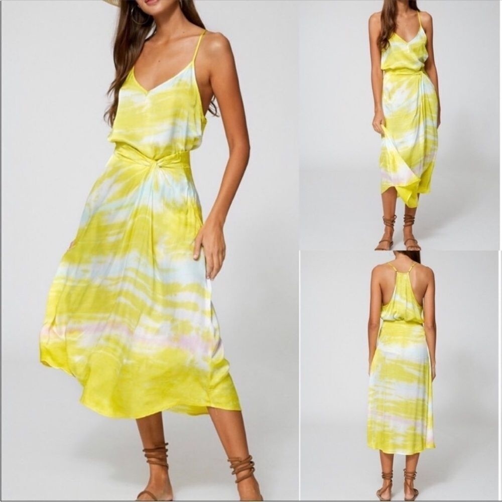 Young Fabulous & Broke Savanna Tie Dye
Twist Midi Skirt, Size S